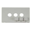 3 Gang Dimmer Switch Cover Plate - White