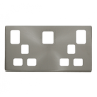 Click Definity Type A & C USB Double Switched Socket Cover Plate