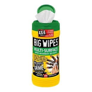 Big Wipes 4x4 Green Top Antibacterial Multi-Surface Wipes - Tub of 80 - 2440 0000