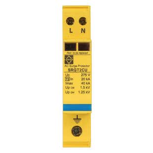 Lewden SRGT2CU 40kA 1 Module Single Pole and Neutral Type 2+3 Surge Protector