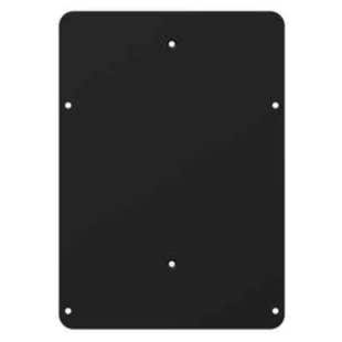 Rolec QUBEV Smart Plate to Fix Charger to Post 210mm x 154mm Black - EVFP0050