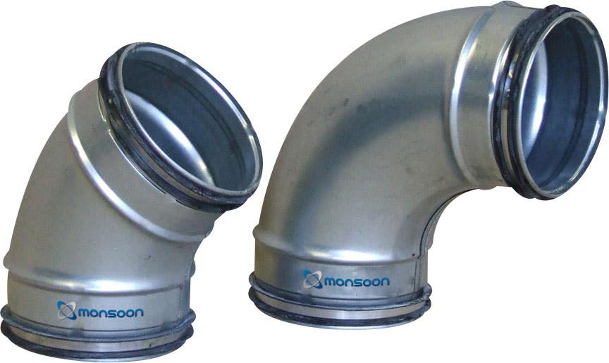 90 Degree Bend 125mm Metal 