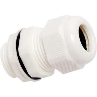 White 20mm IP68 PVC Cable Gland
