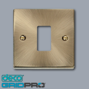 Click Deco GridPro Antique Brass Frontplate