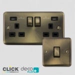 Click Deco Plus Antique Brass Finish