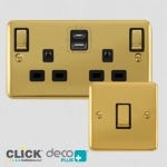Click Deco Plus Polished Brass Finish