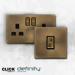 Click Definity Complete Antique Brass Finish