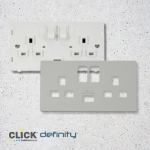 Click Definity White Inserts & Cover Plates