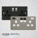 Click Definity Stainless Steel Inserts & Cover Plates