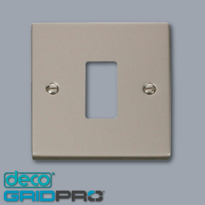 Click Deco GridPro Pearl Nickel Frontplate