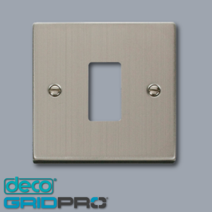 Click Deco GridPro Stainless Steel Frontplate