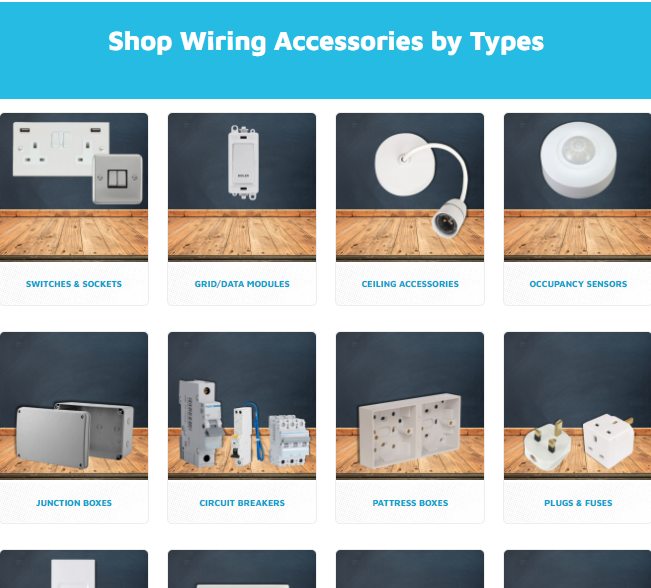 Shop Wiring Accessories by Types