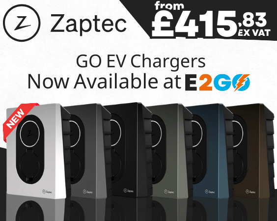 Zaptech Go EV Chargers Now Available from E2GO!