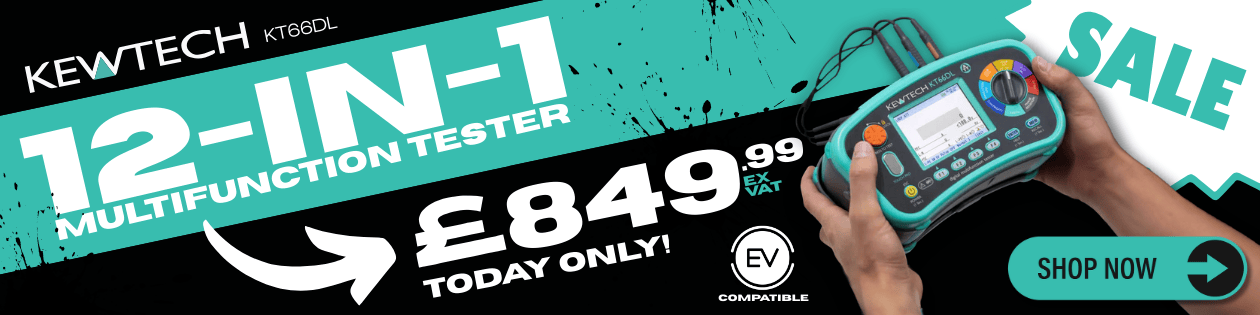 Your Daily Deal | Kewtech's 12-in-1 Multifunction Tester - EV Compatible - KT66DL | On Sale Until Midnight Tonight!