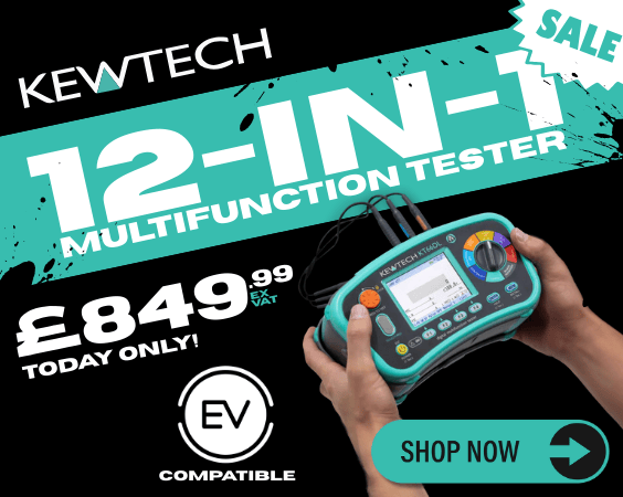 Your Daily Deal | Kewtech's 12-in-1 Multifunction Tester - EV Compatible - KT66DL | On Sale Until Midnight Tonight!