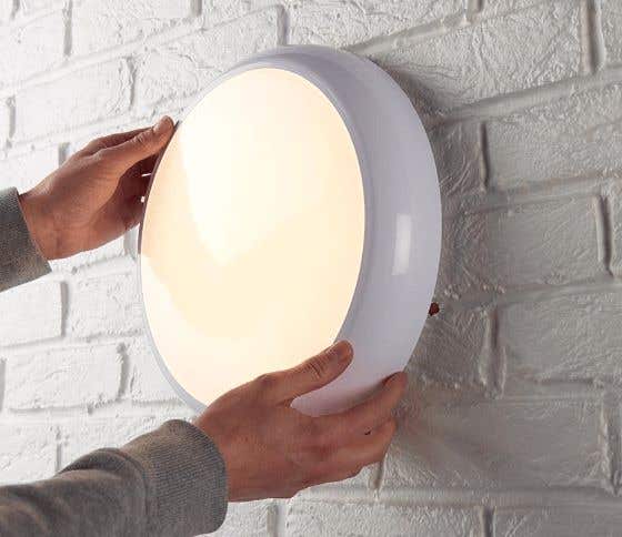 Saxby Lighting Hero Bulkhead Being Installed