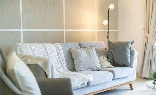 Warm white light in lounge example